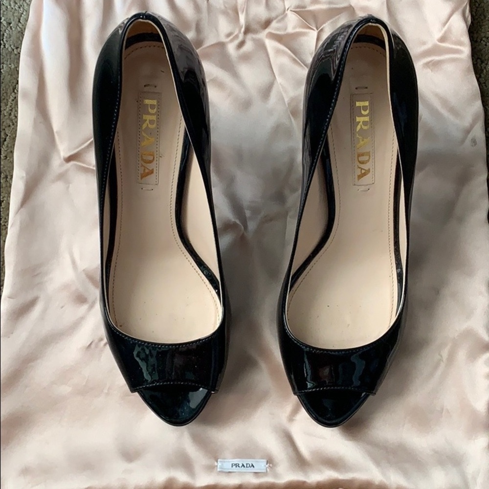 Prada Peep Toe Pumps